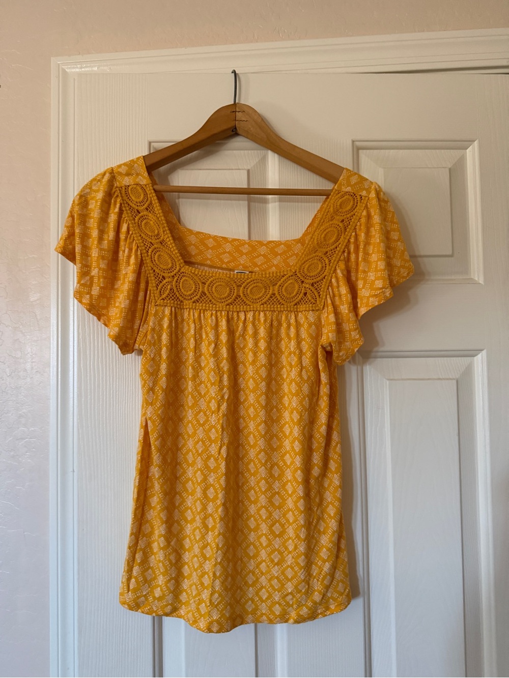 Old Navy Yellow Blouse Top, SIZE XS